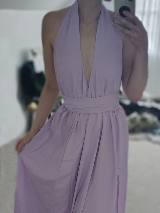Dresses & Skirts - Halter V-Neck Spring Dress